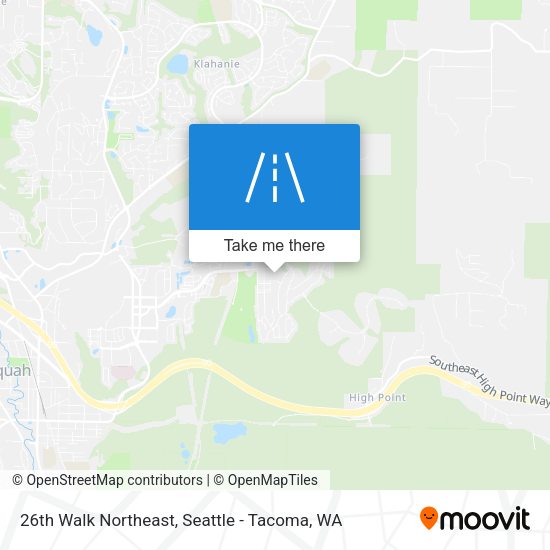 Mapa de 26th Walk Northeast