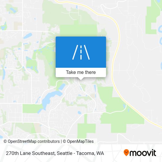 270th Lane Southeast map