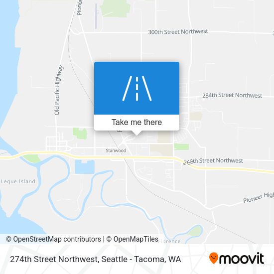 Mapa de 274th Street Northwest