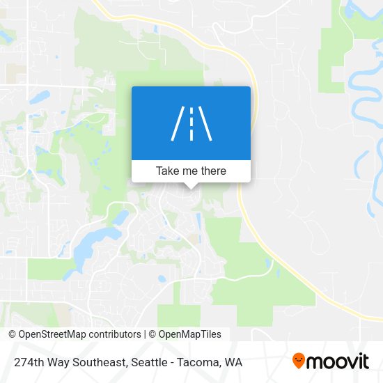 274th Way Southeast map