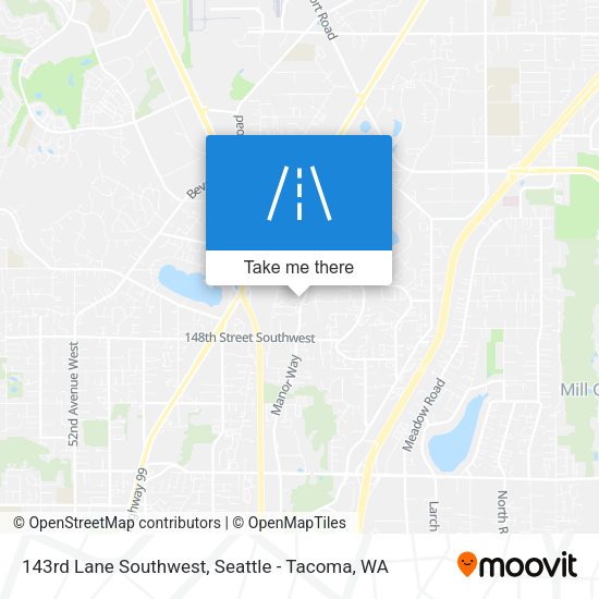 143rd Lane Southwest map
