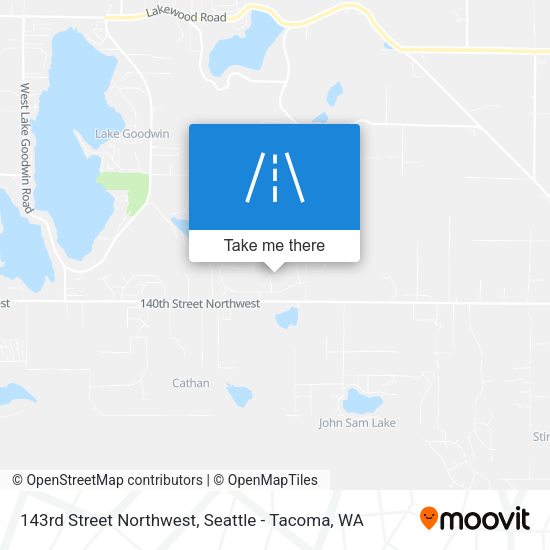 143rd Street Northwest map