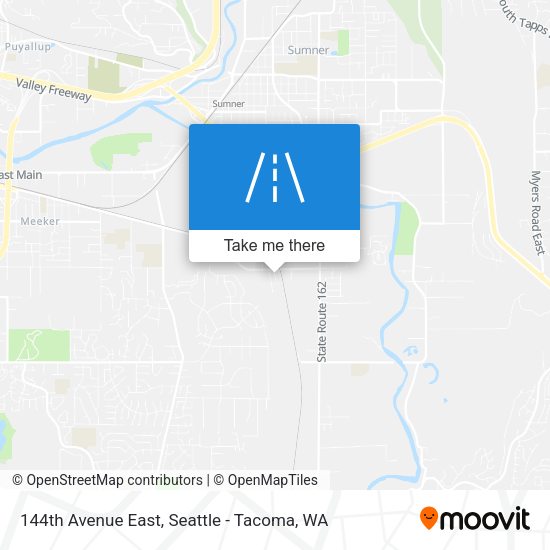 144th Avenue East map