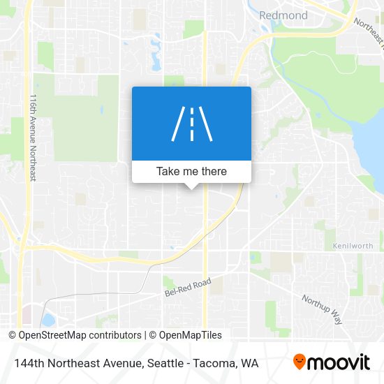 144th Northeast Avenue map