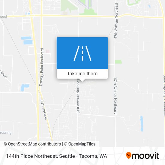 Mapa de 144th Place Northeast