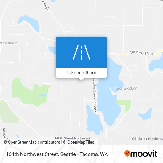 Mapa de 164th Northwest Street