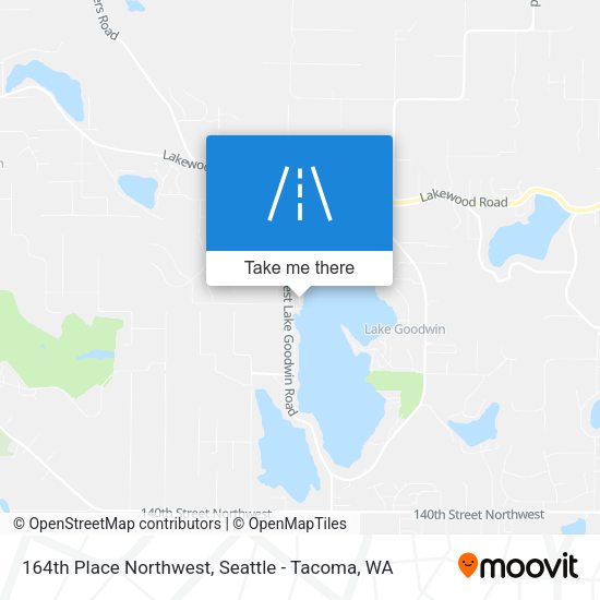 164th Place Northwest map