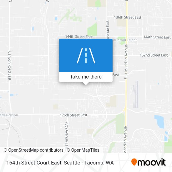 Mapa de 164th Street Court East