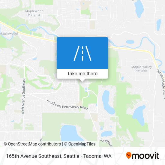 165th Avenue Southeast map