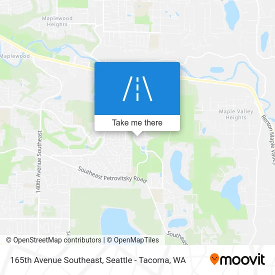 Mapa de 165th Avenue Southeast