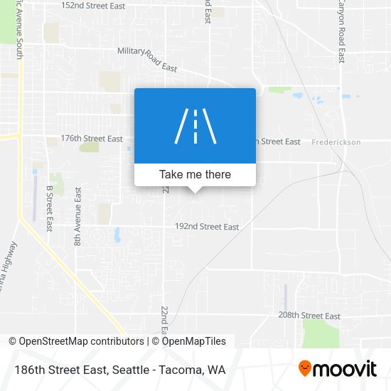 Mapa de 186th Street East