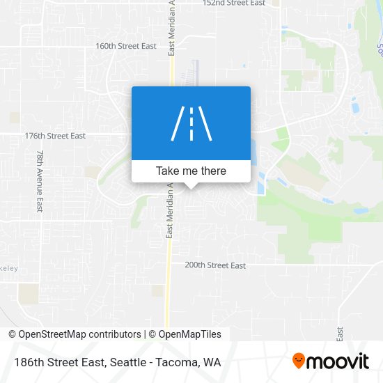 186th Street East map