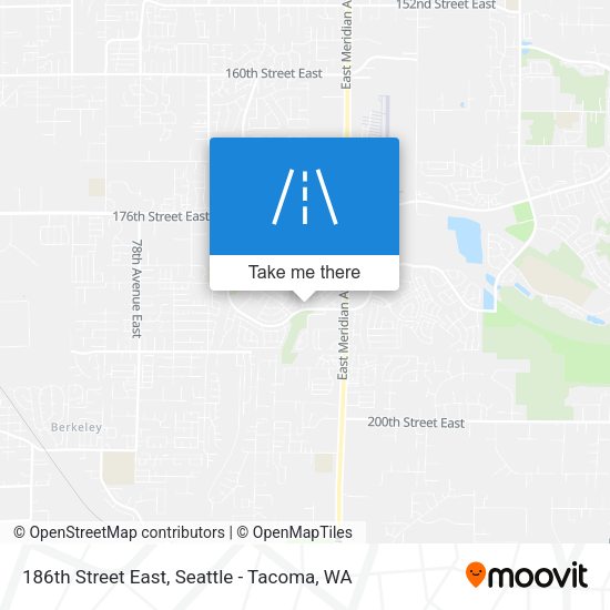 186th Street East map