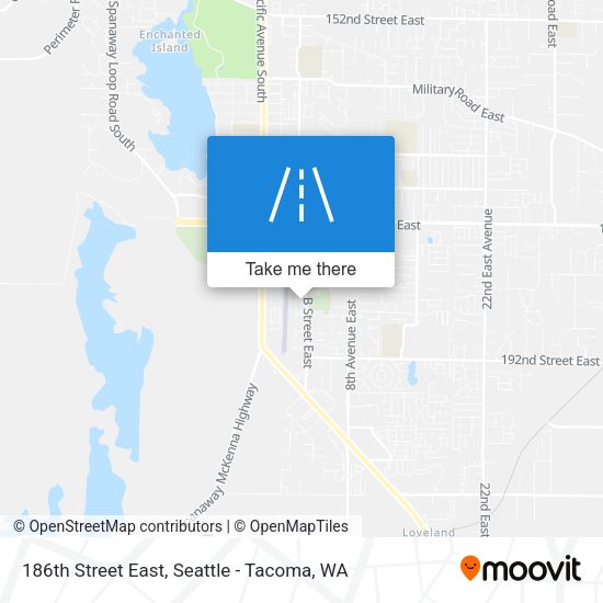 186th Street East map