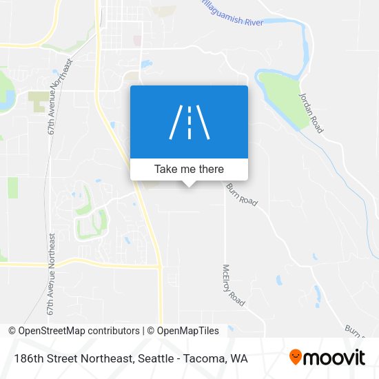 Mapa de 186th Street Northeast