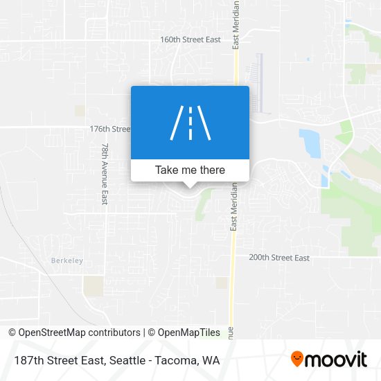 187th Street East map