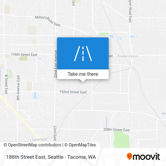 188th Street East map