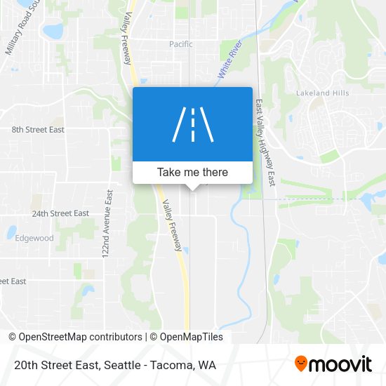 20th Street East map