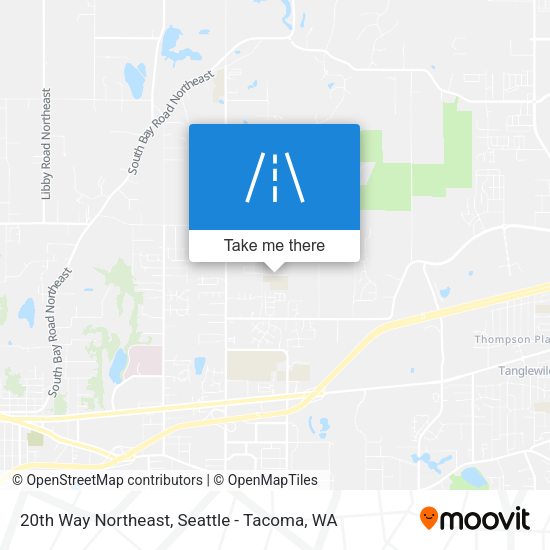 20th Way Northeast map