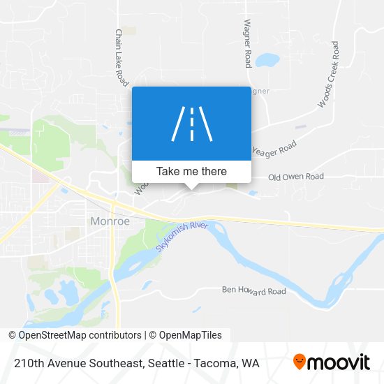 210th Avenue Southeast map