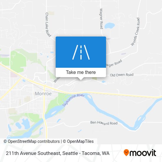Mapa de 211th Avenue Southeast
