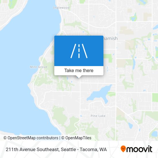 211th Avenue Southeast map