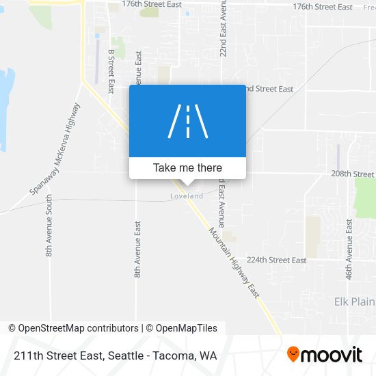 211th Street East map