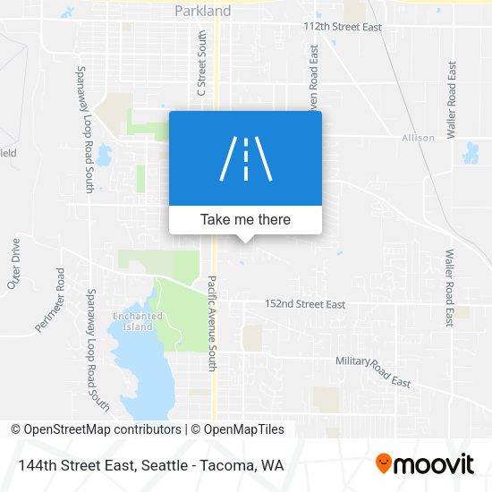 144th Street East map