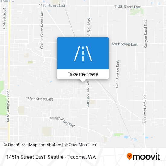 145th Street East map