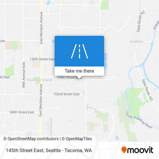 145th Street East map