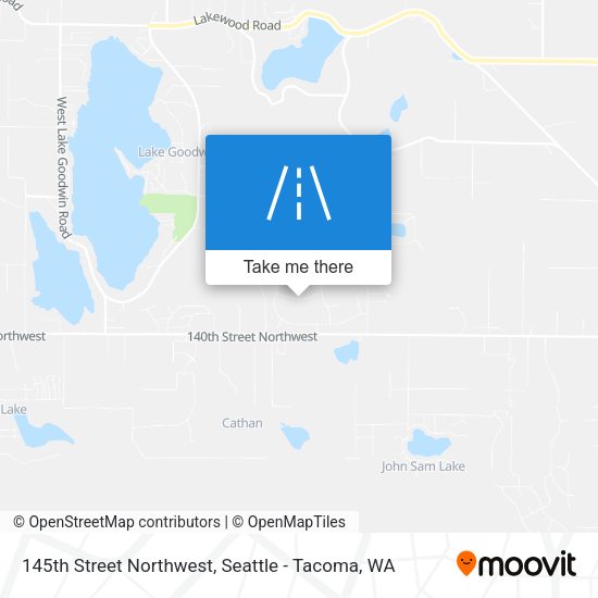 Mapa de 145th Street Northwest