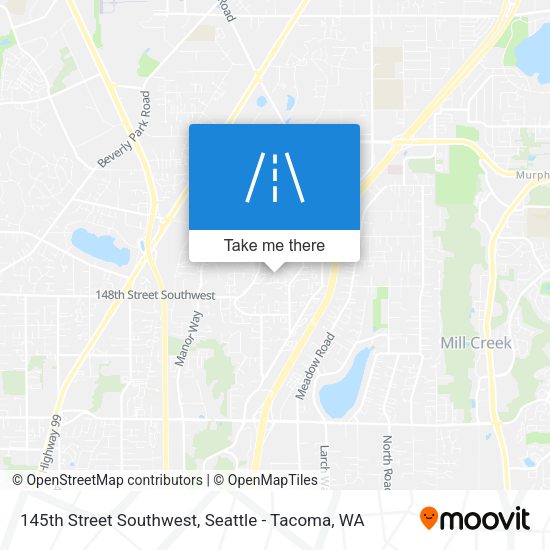 145th Street Southwest map