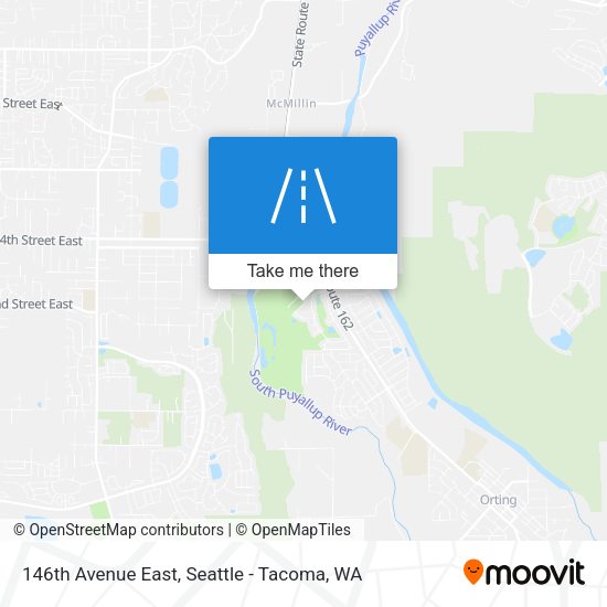 146th Avenue East map