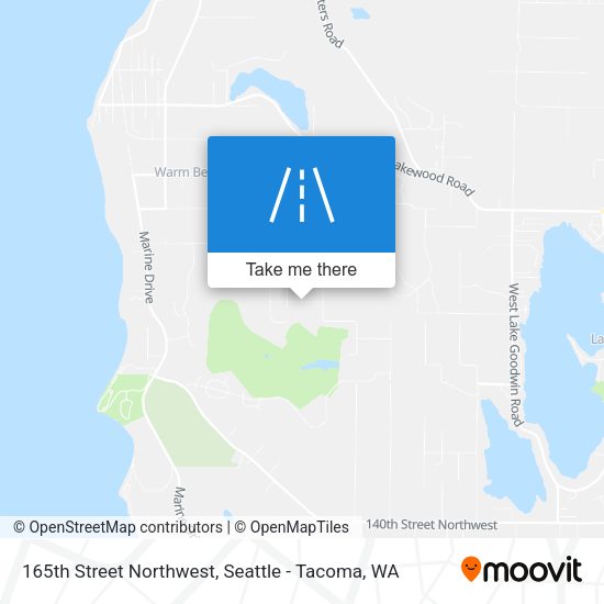 165th Street Northwest map