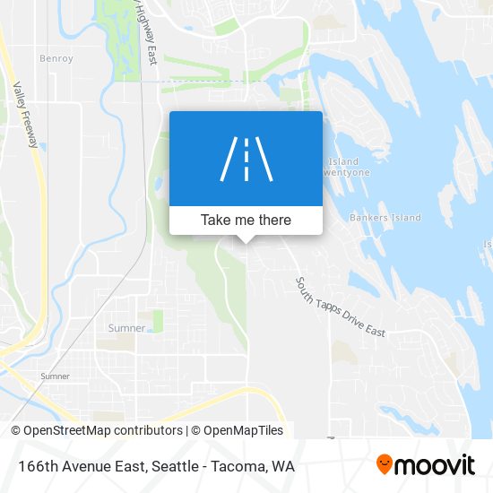 166th Avenue East map