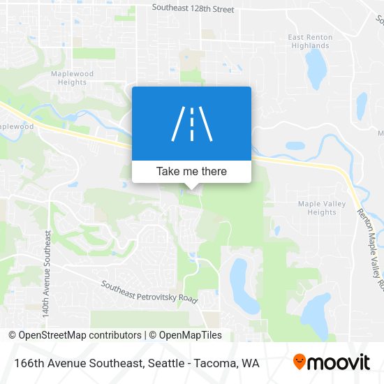 166th Avenue Southeast map