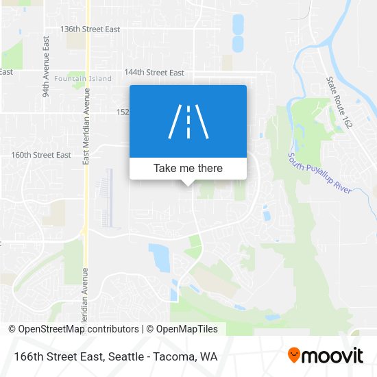 166th Street East map