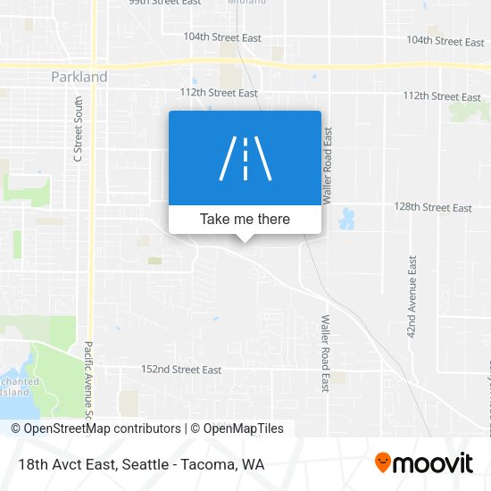 Mapa de 18th Avct East