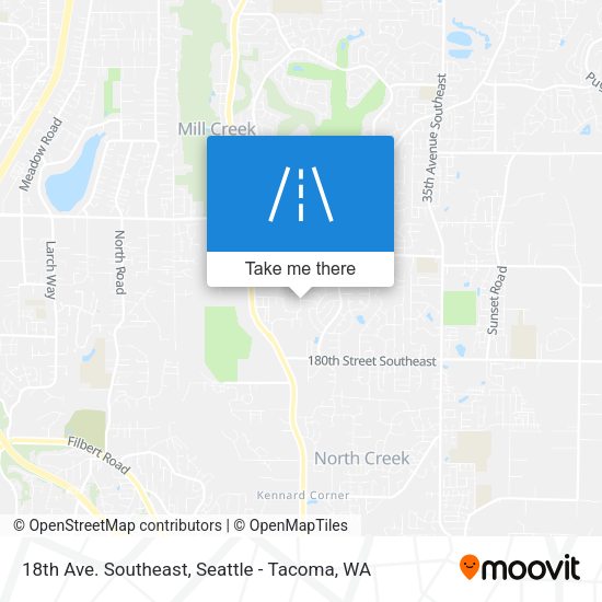 18th Ave. Southeast map