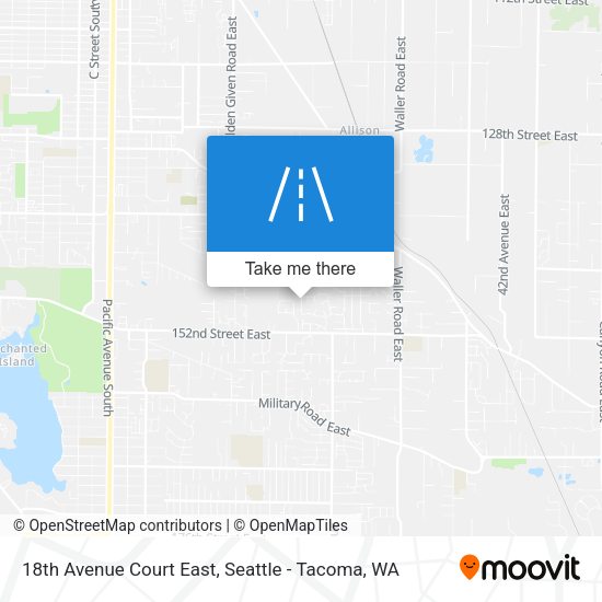18th Avenue Court East map