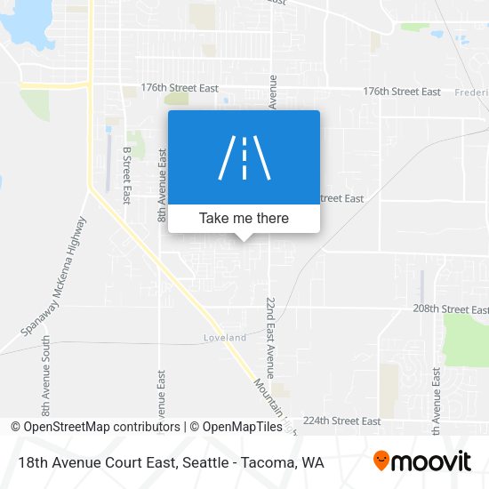 18th Avenue Court East map