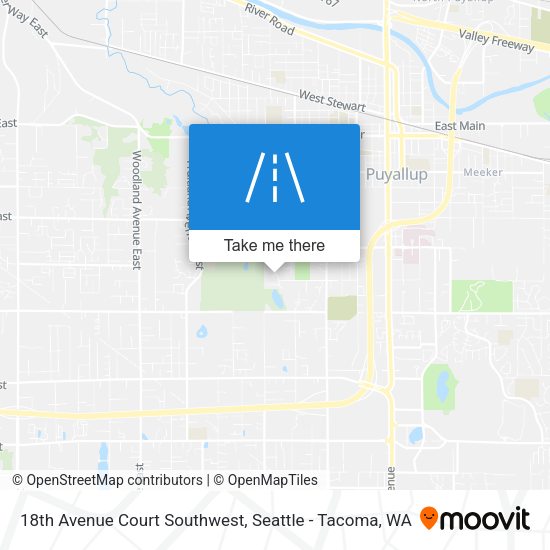 18th Avenue Court Southwest map