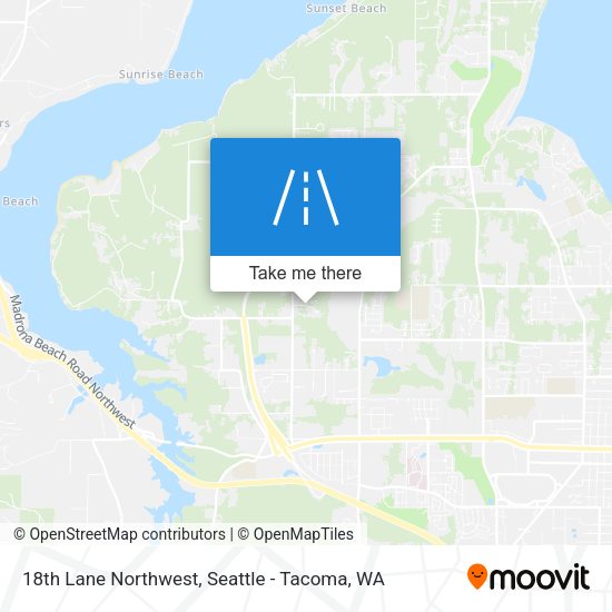 18th Lane Northwest map