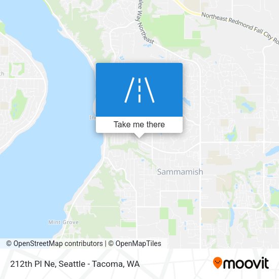212th Pl Ne map