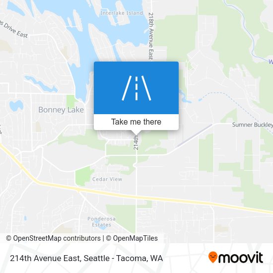 214th Avenue East map