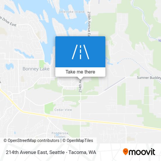 Mapa de 214th Avenue East