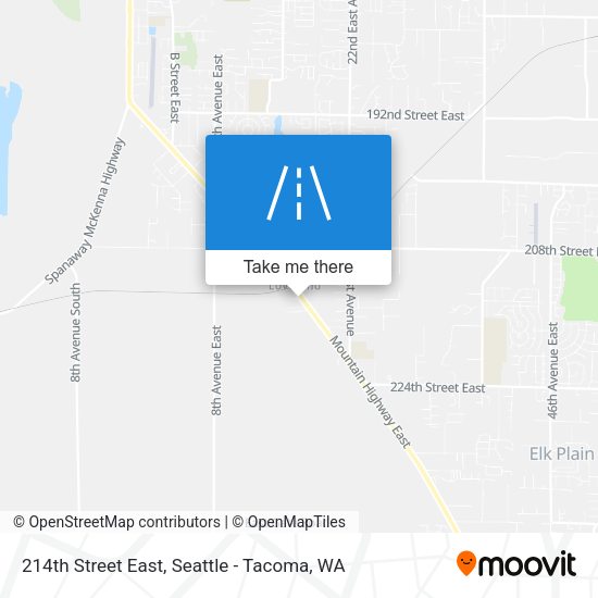Mapa de 214th Street East