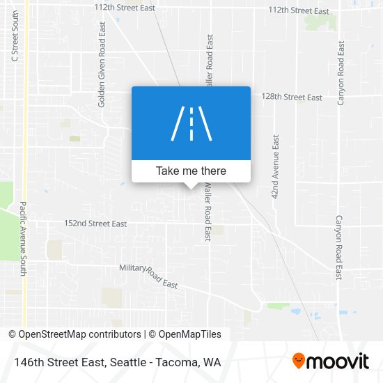 146th Street East map