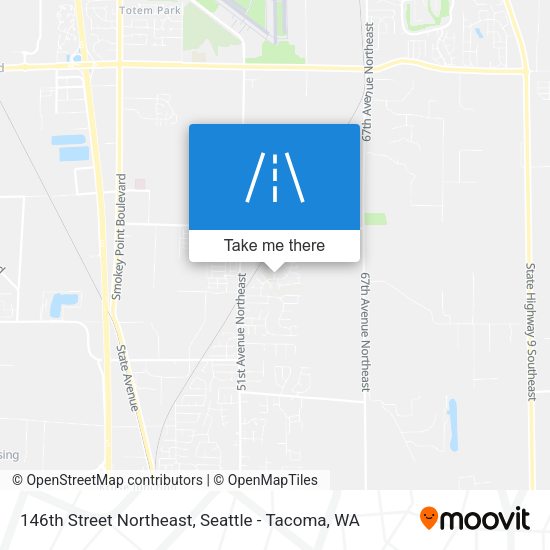 146th Street Northeast map