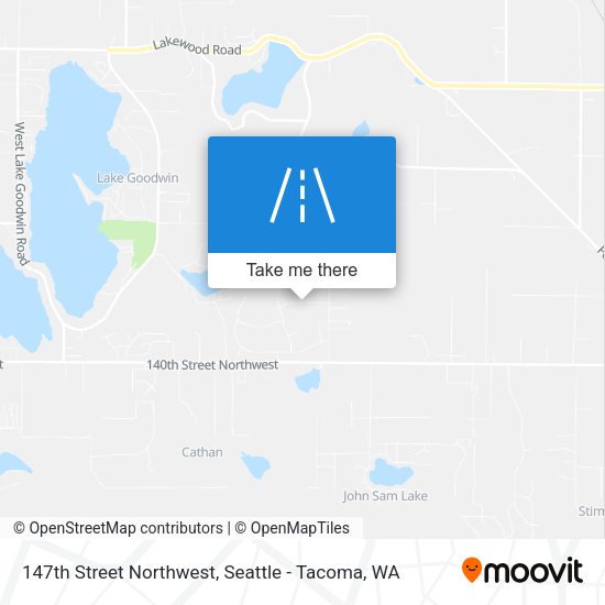 147th Street Northwest map